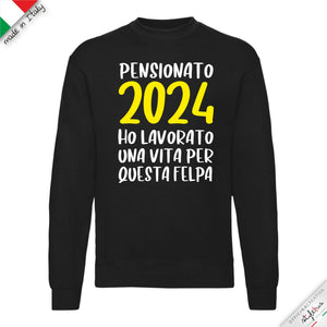 Felpa pensionamento personalizzata con l'anno
