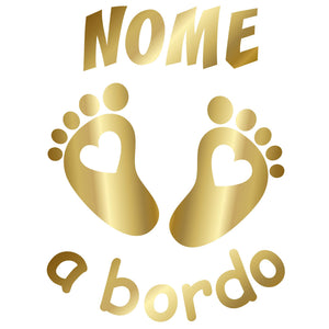 adesivo prespaziato bimbo a bordo