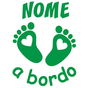 adesivo prespaziato bimbo a bordo