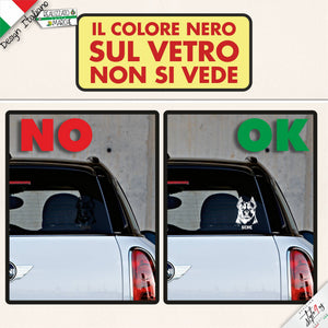 Adesivo Personalizzato American Bully con Nome – Vinile 3M™ Alta Resistenza