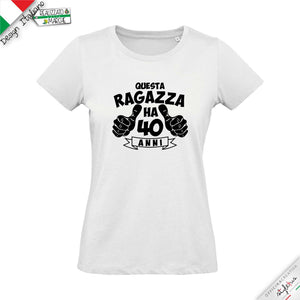 T-shirt "questo ragazzo ha....anni"