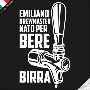 Grembiule Nato per bere birra personalizzato con nome