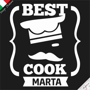 Grembiule Best Cook personalizzato con nome