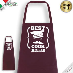 Grembiule Best Cook personalizzato con nome