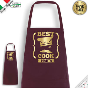 Grembiule Best Cook personalizzato con nome