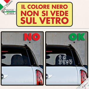 ADESIVI FAMIGLIA PERSONALIZZATI
