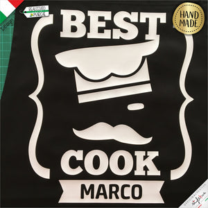 Grembiule Best Cook personalizzato con nome