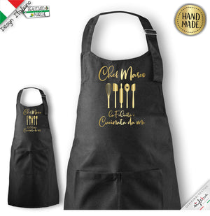 Grembiule per bambini "La felicità è cucinata da me"