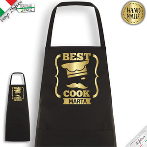 Grembiule Best Cook personalizzato con nome